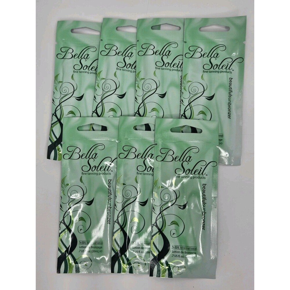 Mr International Bella Soleil Beautiful Sun Bronzer Tanning Packets Lot of 7